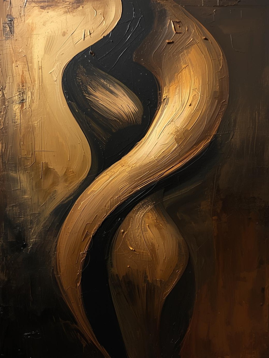 Art Abstrait Couple | style organique | Impression Digitale | Décoration Murale | style Moderne