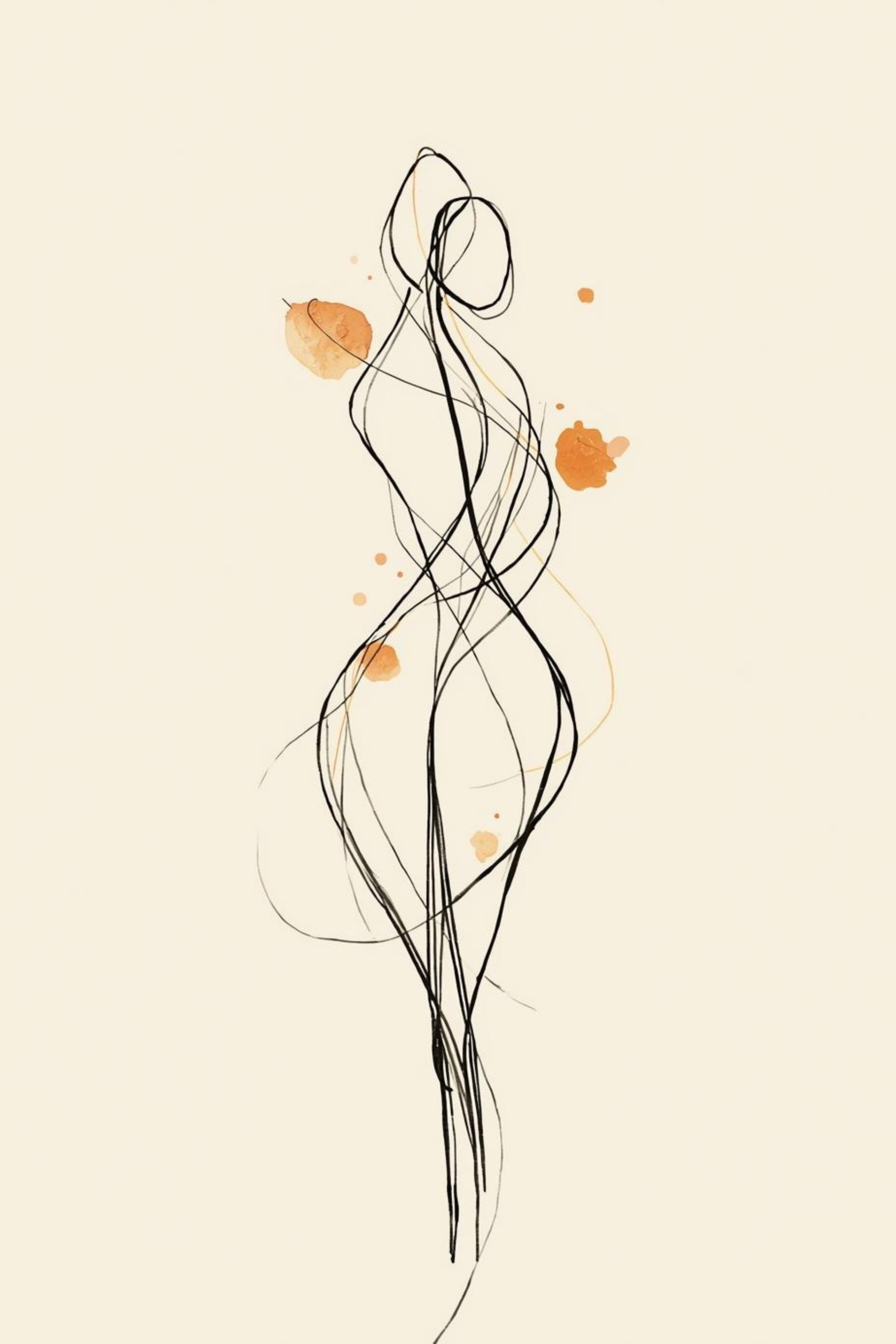 Art Abstrait Couple | style minimaliste | Impression Digitale | Décoration Murale | Abstrait couple | Art sensuel