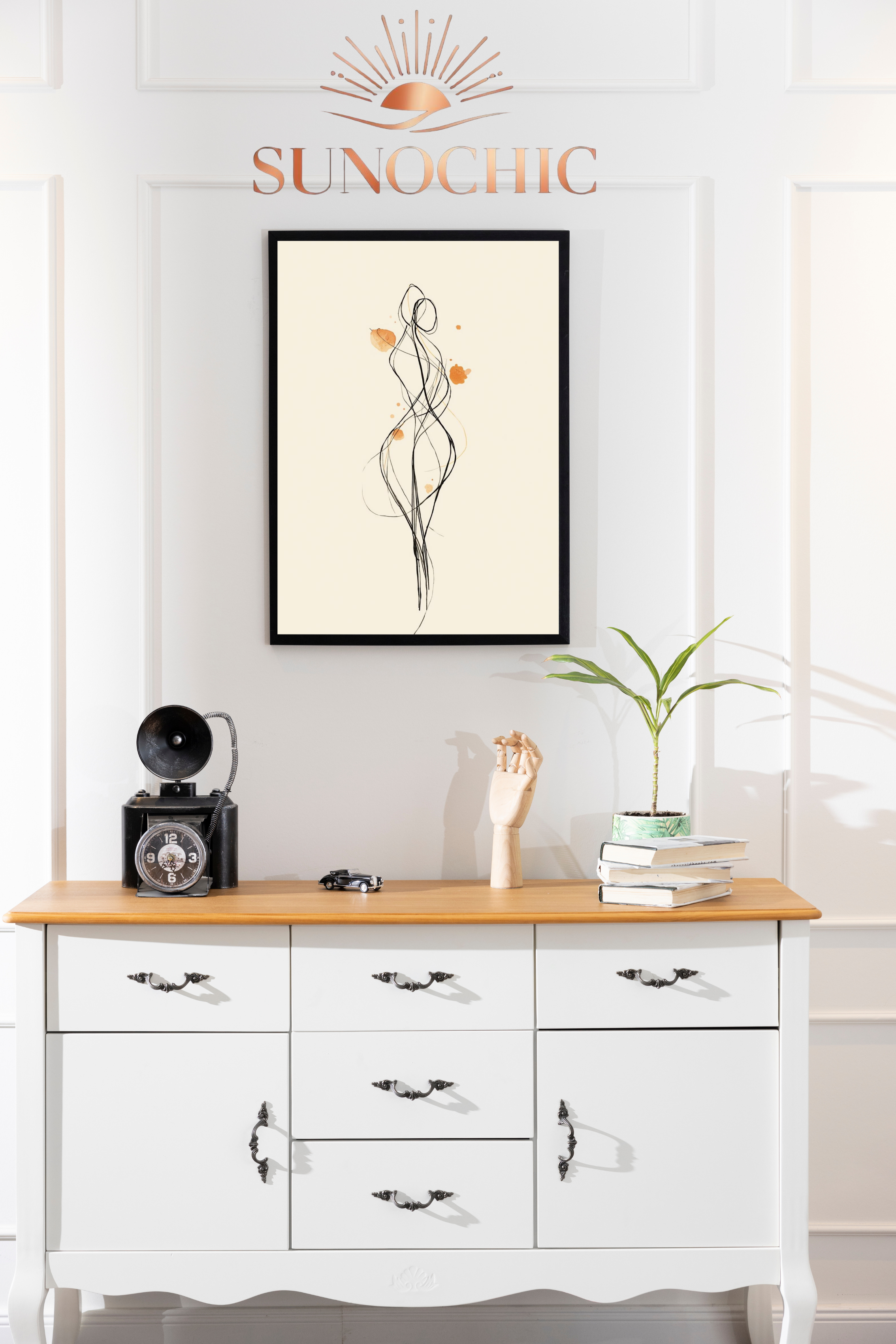 Art Abstrait Couple | style minimaliste | Impression Digitale | Décoration Murale | Abstrait couple | Art sensuel